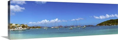 Boats in the sea, Cruz Bay, St. John, US Virgin Islands