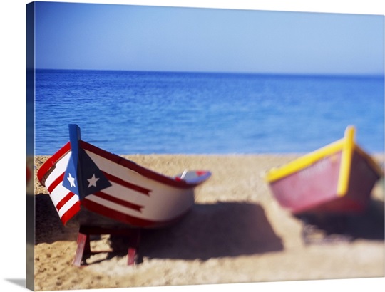 Boats on the beach, Aguadilla, Puerto Rico Wall Art ...