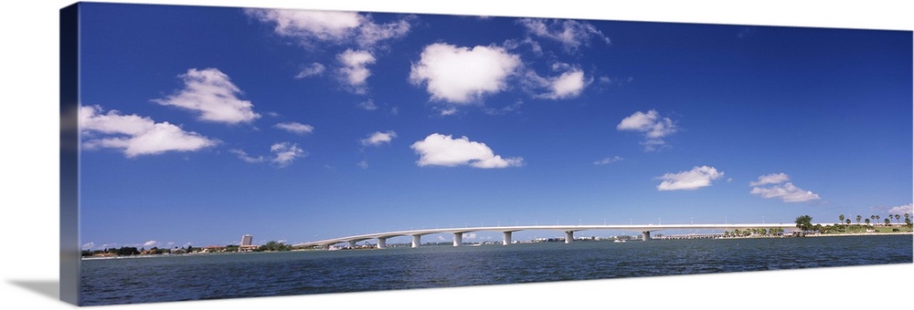 Bridge across a bay, John Ringling Causeway Bridge, Sarasota Bay, Sarasota, Florida,