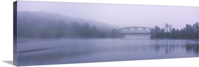 Bridge across a river, Black River, Forestport, Adirondack Mountains, New York State
