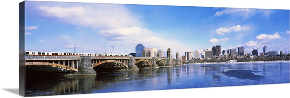 Bridge across a river, Longfellow Bridge, Charles River, Boston, Massachusetts