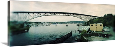 Bridge across an inlet Puget Sound Seattle Washington State