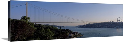 Bridge across the sea, Fatih Sultan Mehmet Bridge, Bosphorus, Istanbul, Turkey
