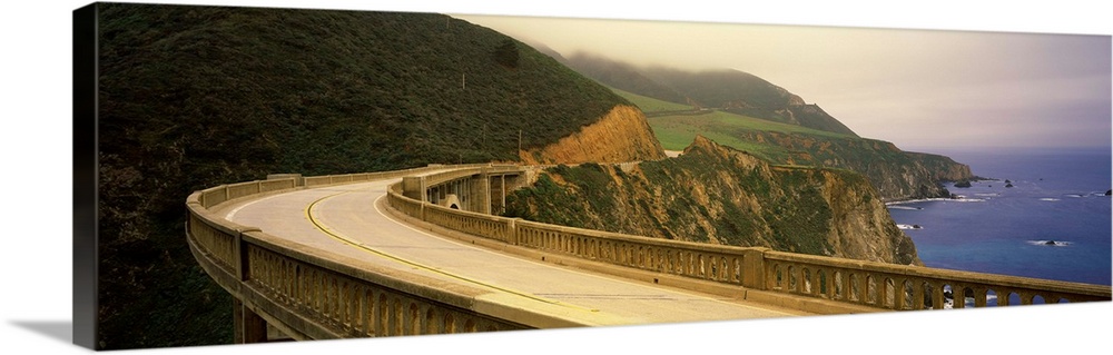 Bridge at the coast, Bixby Bridge, Big Sur, Monterey County, California,