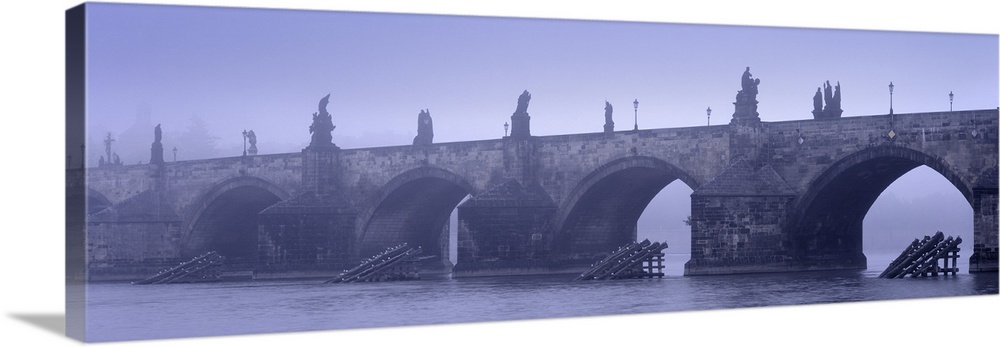 Bridge over a river, Charles Bridge, Prague, Czech Republic