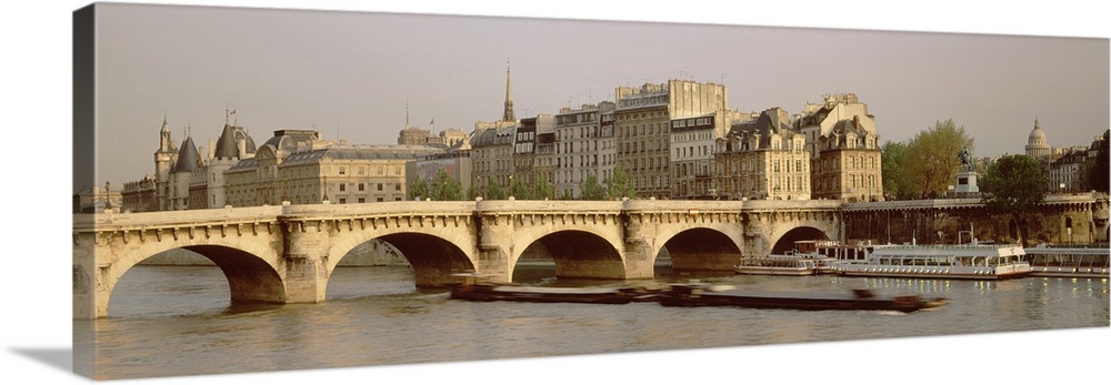 Bridge over a river, Pont Neuf Bridge, Paris, France Wall Art, Canvas ...