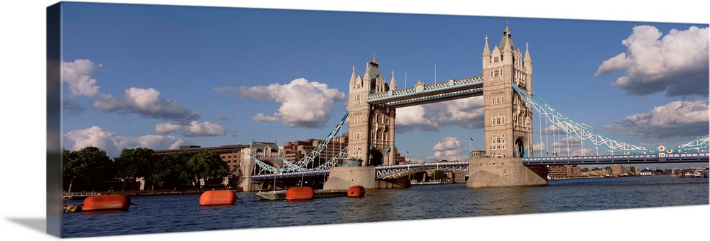 Bridge over a river, Tower Bridge, Thames River, London, England