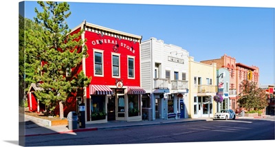 Buildings along a street, Main Street, Park City, Utah