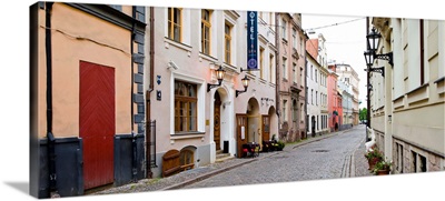 Buildings along a street, Old Town, Riga, Latvia