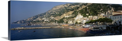 Buildings at the waterfront, Amalfi, Campania, Italy