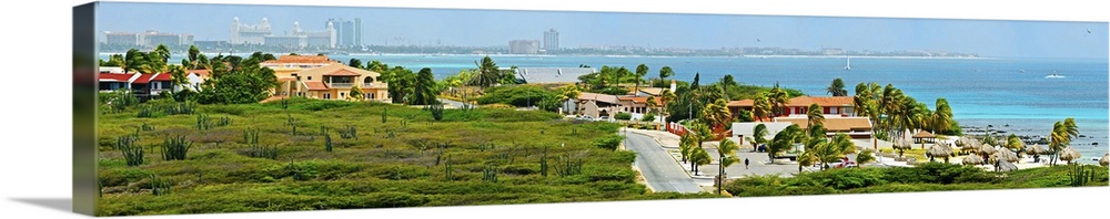 Buildings at the waterfront, Aruba
