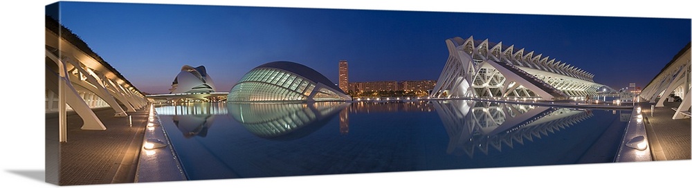 Buildings at the waterfront, City of the Arts and the Sciences, Valencia, Valencia Province, Spain