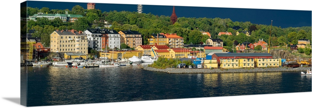 Buildings at the waterfront, Djurgarden, Stockholm, Sweden