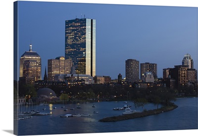 Buildings at the waterfront, John Hancock Tower, Boston, Massachusetts