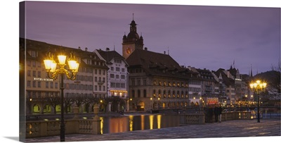 Buildings at the waterfront, Lucerne, Canton Of Lucerne, Switzerland