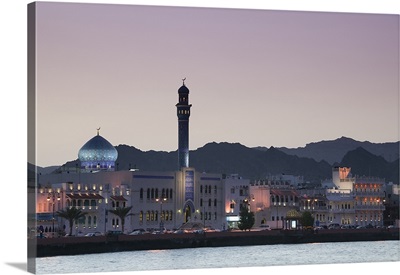 Buildings at the waterfront, Muttrah Corniche, Muttrah, Muscat, Oman