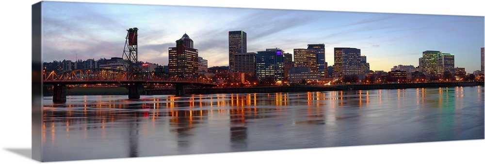Buildings at the waterfront, Portland, Multnomah County, Oregon