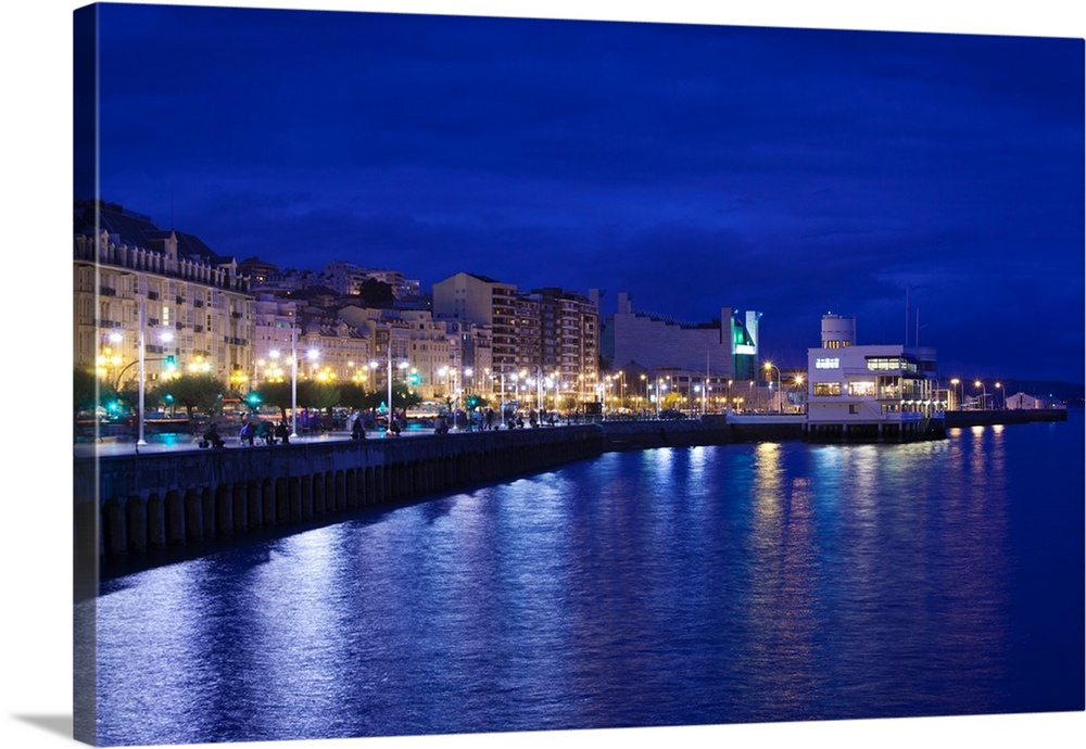Buildings at the waterfront, Santander, Cantabria Province, Spain