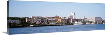 Buildings at the waterfront, Savannah River, Savannah, Georgia