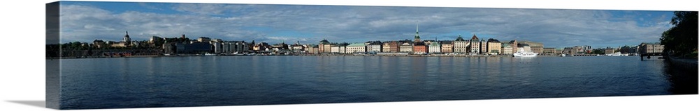 Buildings at the waterfront, Skeppsbron, Gamla Stan, Stockholm, Sweden