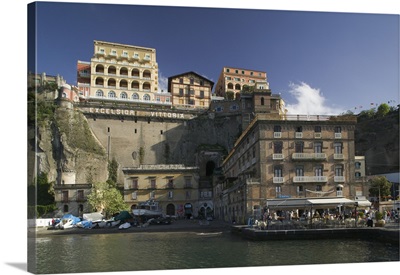 Buildings at the waterfront, Sorrento, Naples, Campania, Italy