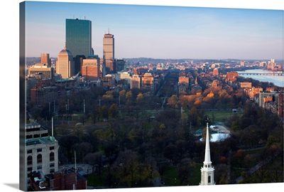 Buildings in a city, Boston Common, Back Bay, Boston, Massachusetts