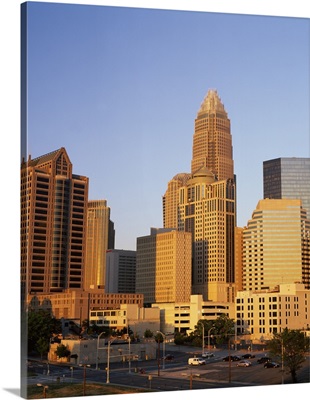 Buildings in a city, Charlotte, Mecklenburg County, North Carolina,