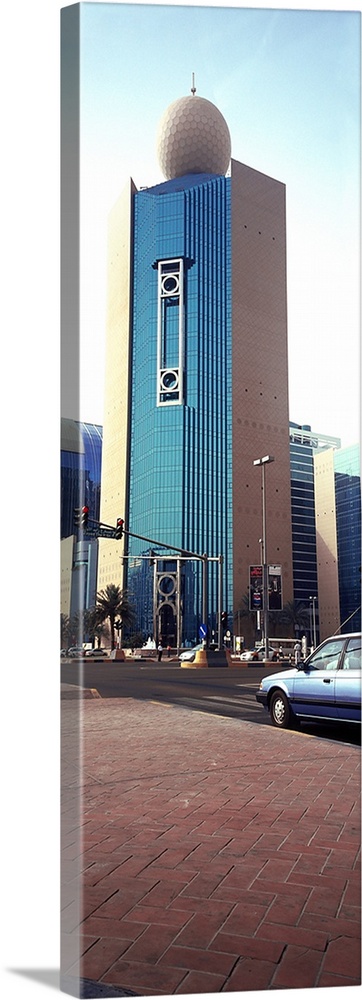 Buildings in a city, Etisalat Building, Abu Dhabi, United Arab Emirates