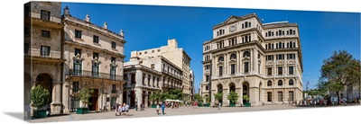 Buildings in a city, Plaza de San Francisco, Havana, Cuba