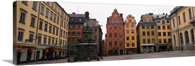 Buildings in a city, Stortorget, Gamla Stan, Stockholm, Sweden
