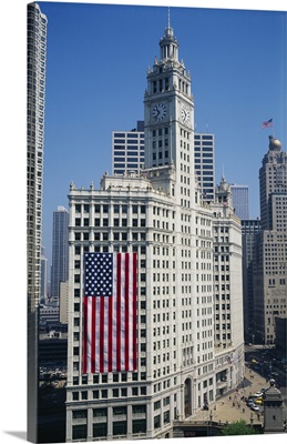 Buildings in a city, Wrigley Building, Chicago, Illinois