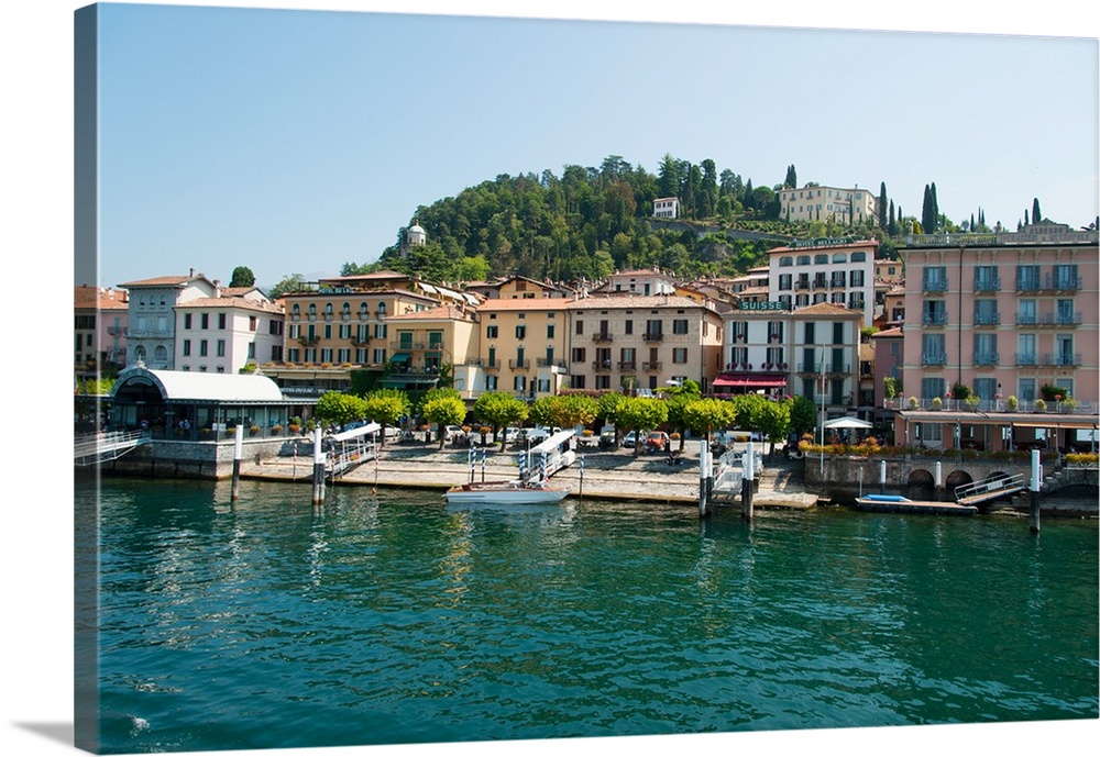 Buildings in a town at the waterfront, Bellagio, Lake Como, Lombardy, Italy