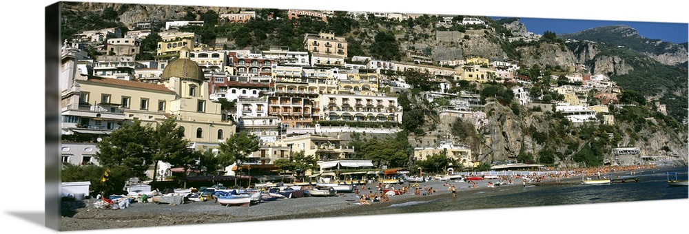 Buildings in a town, Positano, Amalfi, Amalfi Coast, Campania, Italy