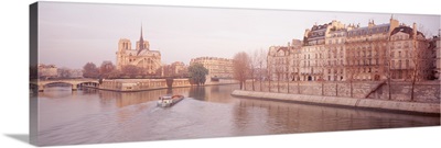 Buildings near Seine river, Notre Dame, Paris, France
