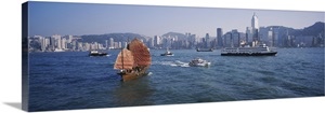 Buildings on the waterfront, Kowloon, Hong Kong, China image thumbnail