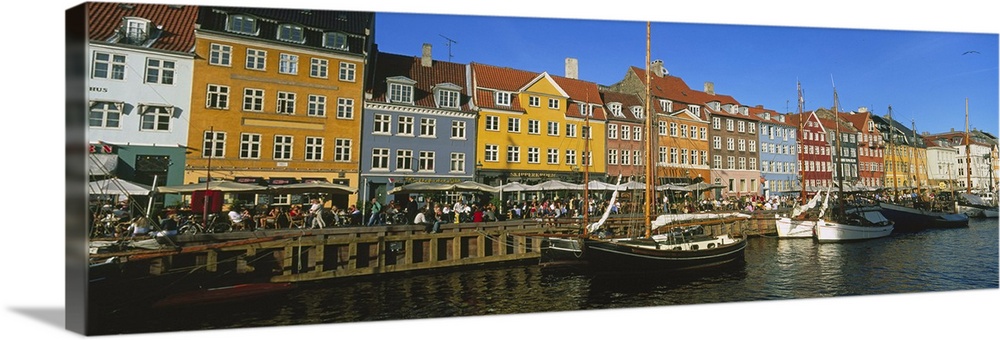 Buildings on the waterfront, Nyhavn, Copenhagen, Denmark