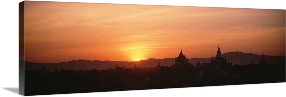 Burma, Pagan, sunset