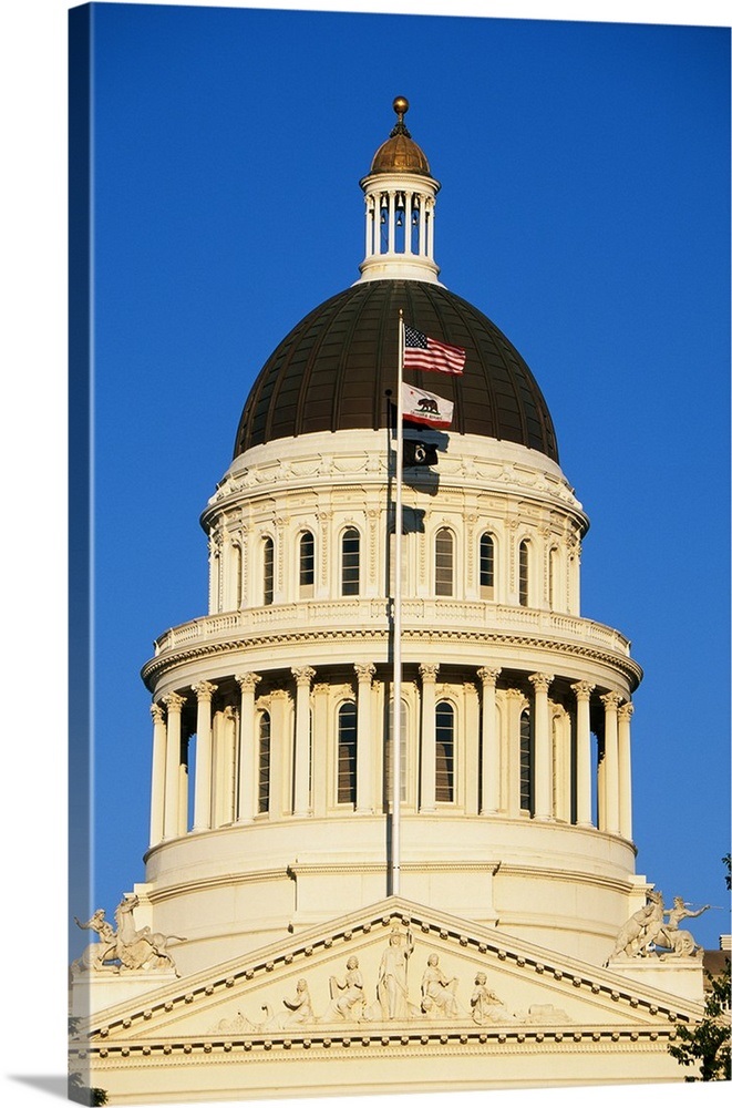 California State Capitol Building Sacramento CA Wall Art, Canvas Prints