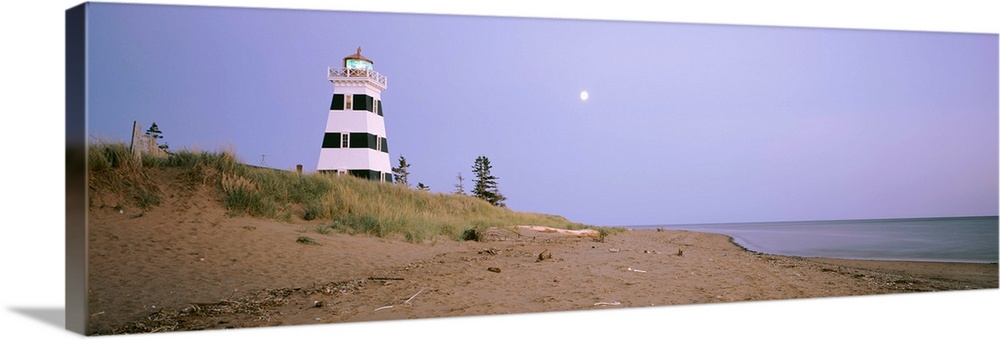 Canada, Prince Edward Island, Low angle view of West Point Lighthouse
