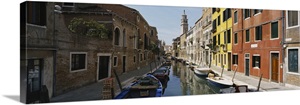 Canal passing through a city, Venice, Italy image thumbnail