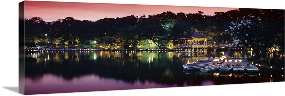 Candlelight festival, Ukimido Pavilion, Nara Park, Nara City, Japan