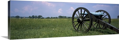 Cannon in a battlefield, Gettysburg National Military Park, Gettysburg, Adams County, Pennsylvania