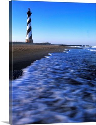 Cape Hatteras Lighthouse on the coast, Hatteras Island, Outer Banks, North Carolina