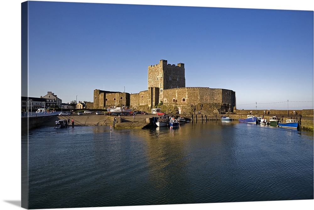 Carrickfergus Castle(1177) and Harbour, County Antrim, Ireland