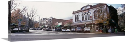 Cars parked in front of a restaurant, Ashland, Oregon