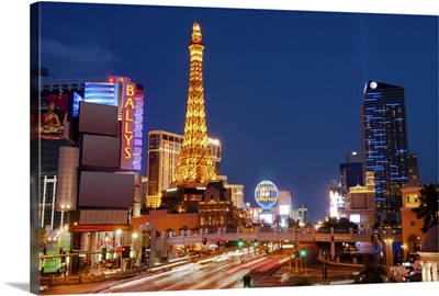 Casinos along the Las Vegas Boulevard at night, Las Vegas, Nevada 2013