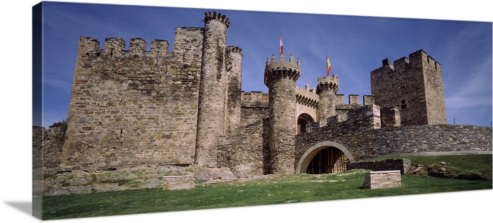 Castle, Knights Templar Castle, Ponferrada, Leon, Spain