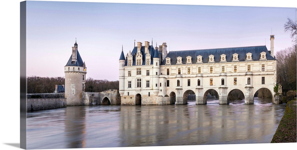 Castle over a river, Chateau De Chenonceau, Cher River, Chenonceaux, Indre-et-Loire, France