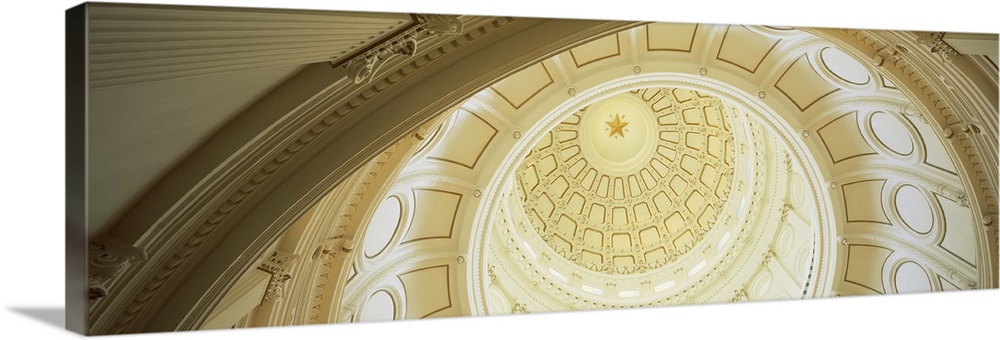 Ceiling of the dome of the Texas State Capitol building, Austin, Texas