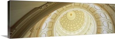 Ceiling of the dome of the Texas State Capitol building, Austin, Texas